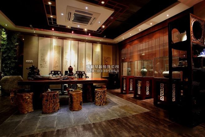 成都中式古玩店鋪裝修都有哪些設計細節？