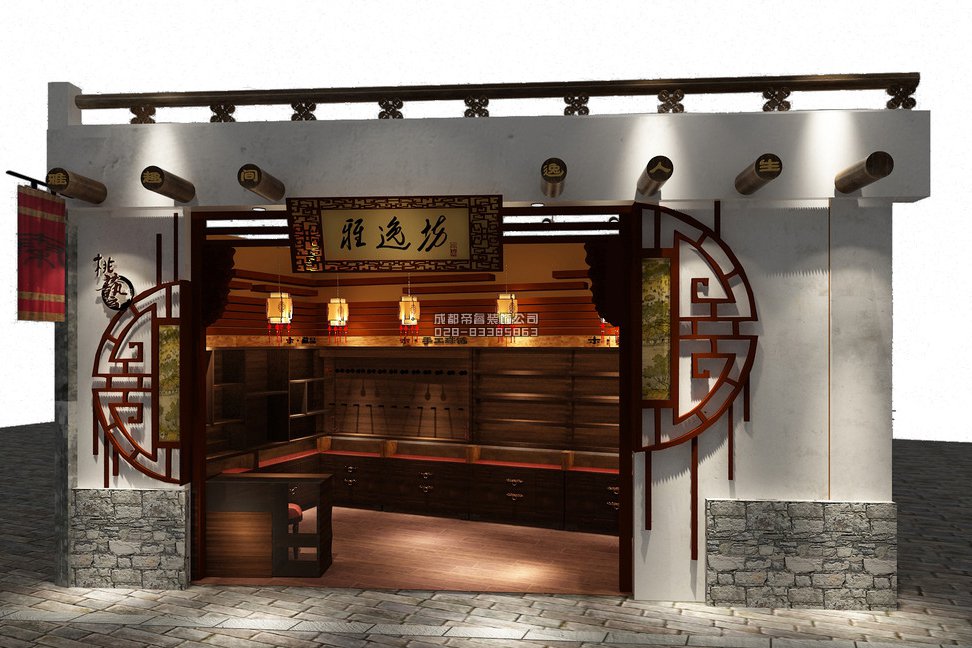 成都古玩店鋪門頭怎樣裝修設計才好？